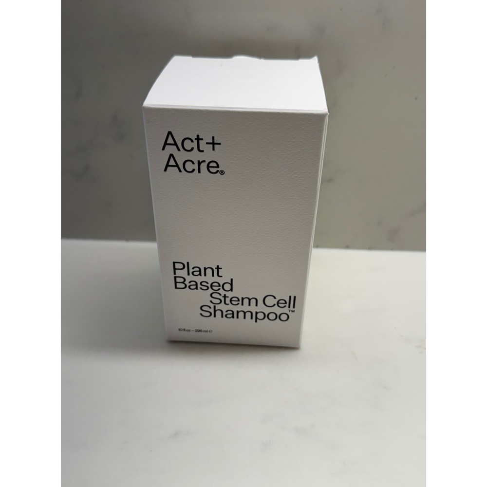 Act+Acre Plant Based Stem Cell Shampoo 10oz Thicker Fuller Hair Swiss Apple Cell